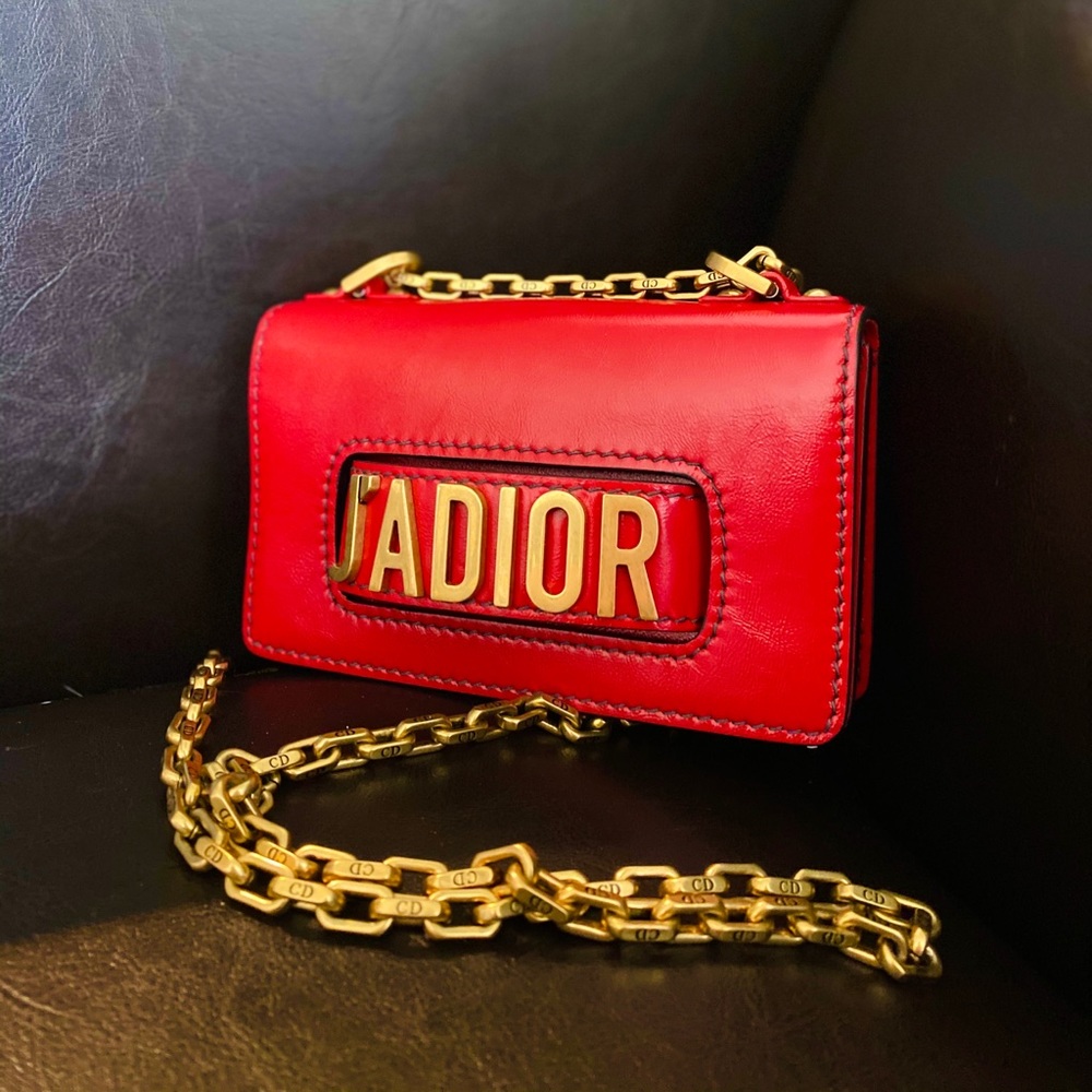 Dior Calfskin J’Adior Chain Flap Bag